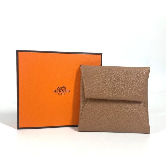 HERMES Bicolor Bastia Verso Wallet Coin Compartment Square coin purse Unused - Picture 1 of 16